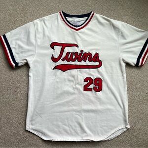 Vintage 1990s STARTER Minnesota Twins T-shirt Jersey - #29 Carew
